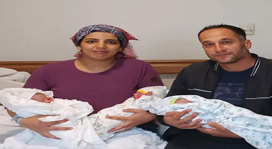İKİZ BEBEK BEKLERKEN ÜÇÜZLER DÜNYAYA GELDİ