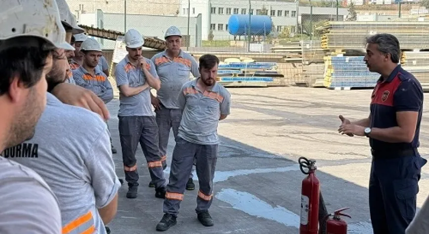 İşçilere Temel Yangın Eğitimi Verildi