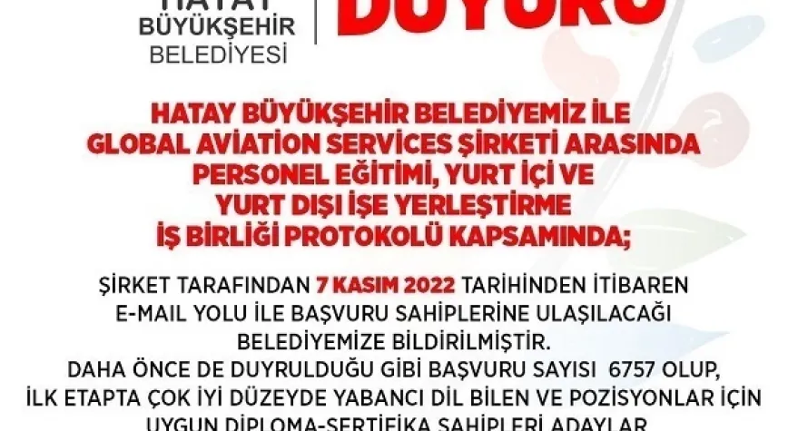 İŞE ALIMLAR 7 KASIM’DA DUYURULMAYA BAŞLIYOR