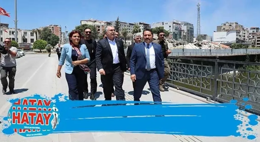 IŞIKHAN MECLİS BİNASININ ENKAZINI İNCELEDİ