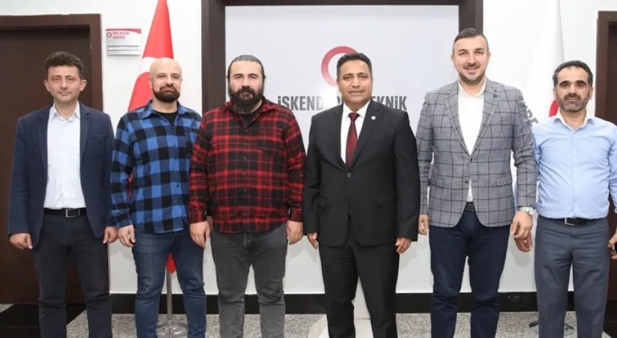 İSKENDERUN BASIN CEMİYETİ’NDEN REKTÖR DURUEL’E ZİYARET