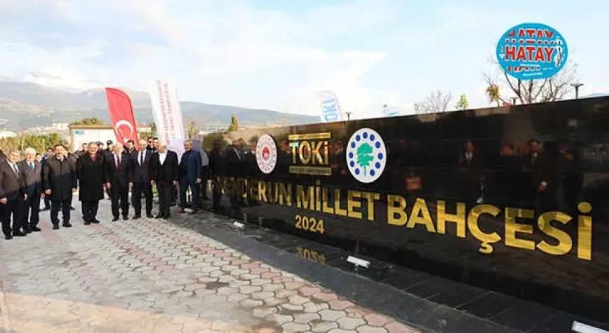 İSKENDERUN MİLLET BAHÇESİ AÇILDI