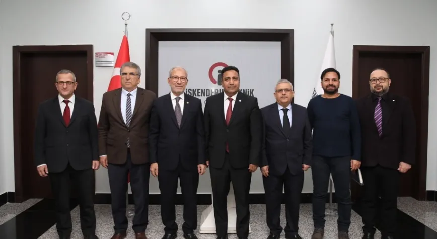 İSKENDERUN OSB YÖNETİMİNDEN REKTÖR DURUEL’E HAYIRLI OLSUN ZİYARETİ