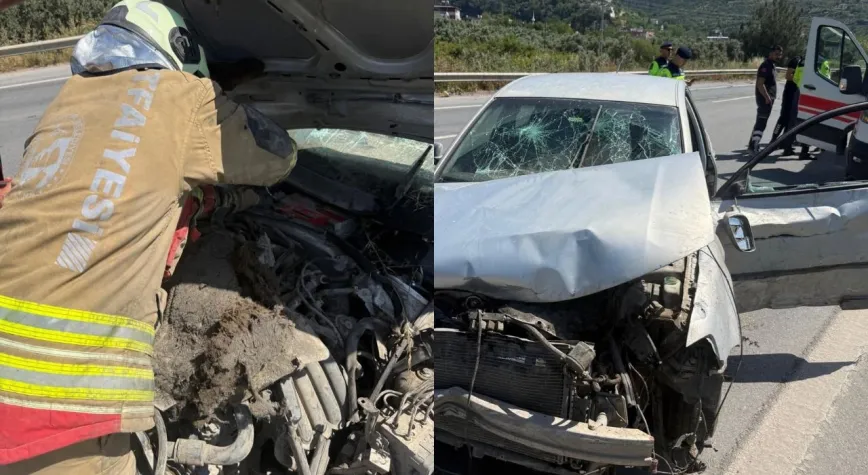 İskenderun’da Bariyerlere Çarpan Otomobil Kazası: 1 Yaralı