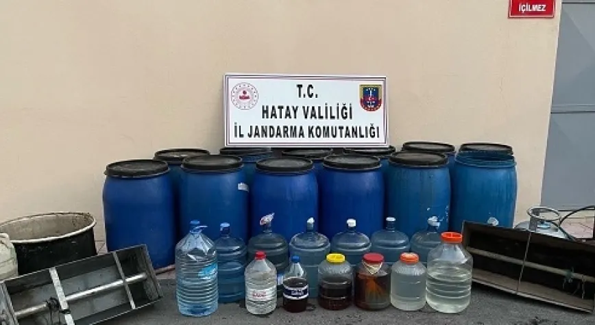 İskenderun’da bin 750 litre kaçak rakı yakalandı!