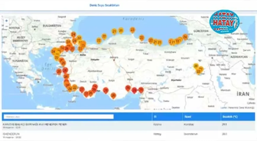 İskenderun’da deniz sıcaklığı 28,8 derece