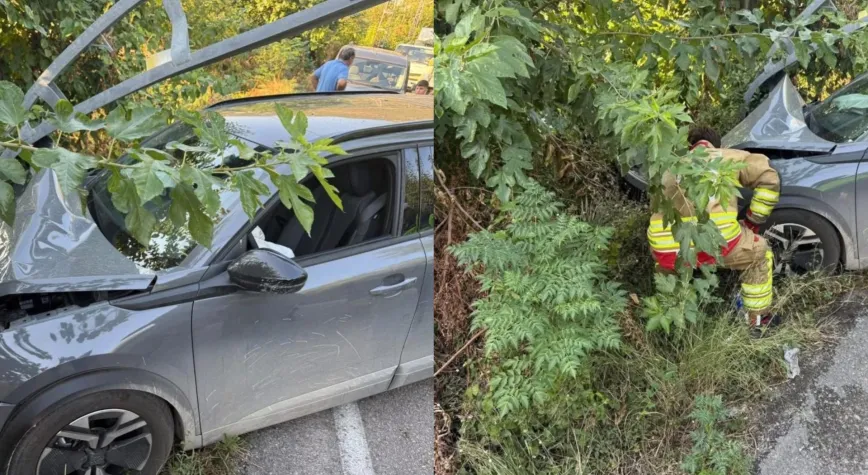 İskenderun’da Otomobil Elektrik Direğine Çarptı: 1 Yaralı