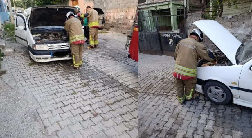 İskenderun’da Otomobil Yangını