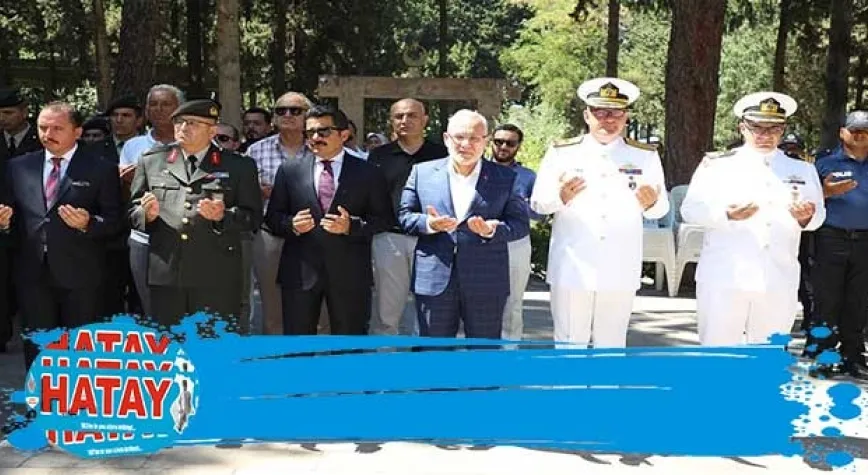 İSKENDERUN'DA ŞEHİTLİK ZİYARET EDİLDİ