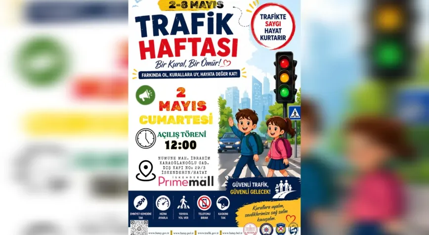 İskenderun’da Trafik ve İlk Yardım Haftası Açılış Töreni