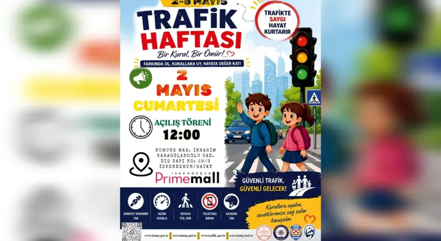 İskenderun’da Trafik ve İlk Yardım Haftası Etkinliği Düzenleniyor