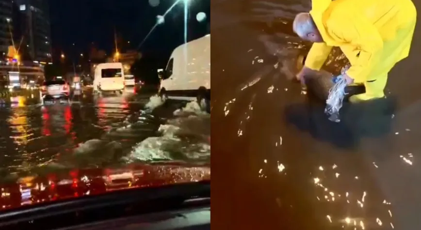 İskenderun’da Yağış Sonrası Su Birikintileri Giderildi