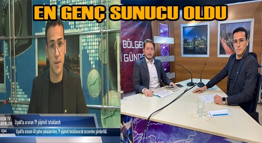 İskenderunlu Alper Terlemez Türkiye’nin En Genç Haber Spikeri Oldu