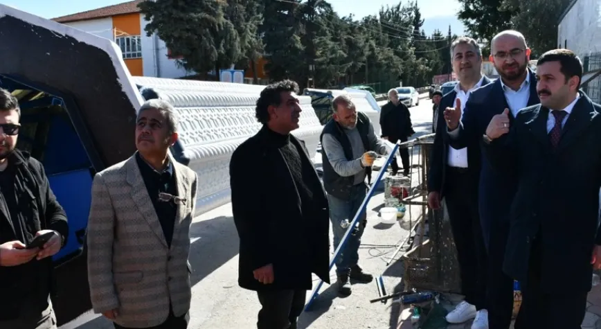 İssume Cami’de Çalışmalar Sürüyor