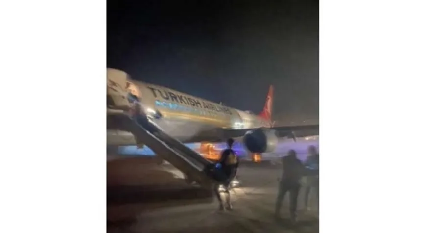 İST- HTY SEFERİNİ YAPAN UÇAĞIN LASTİĞİ PATLADI