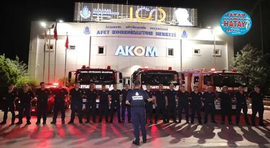 İSTANBUL İTFAİYESİ YARDIMA KOŞTU
