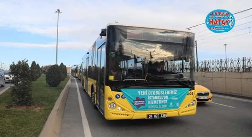 İSTANBUL’UN YENİ OTOBÜSLERİ YOLLARDA