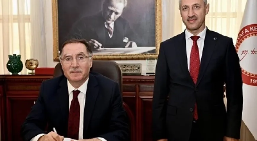 KAMU BAŞDENETÇİSİ MALKOÇ REKTÖR EREN'İ ZİYARET ETTİ