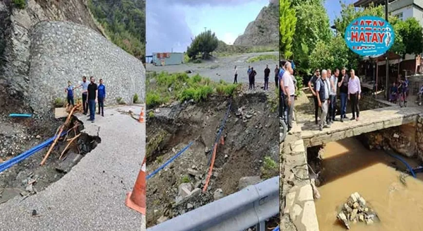 Karaçay taşkın yaşanan mahalleleri gezdi