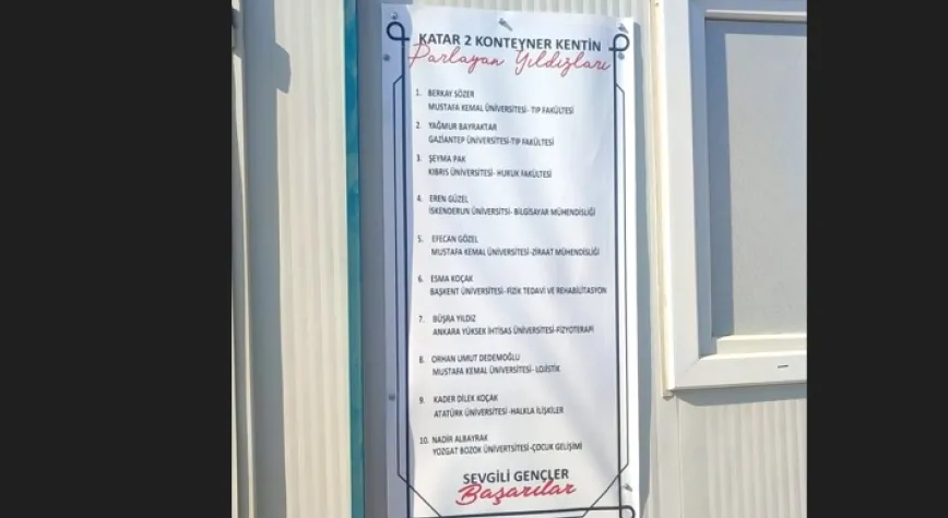 Katar 2 Konteyner Kent’te Üniversite Sevinci