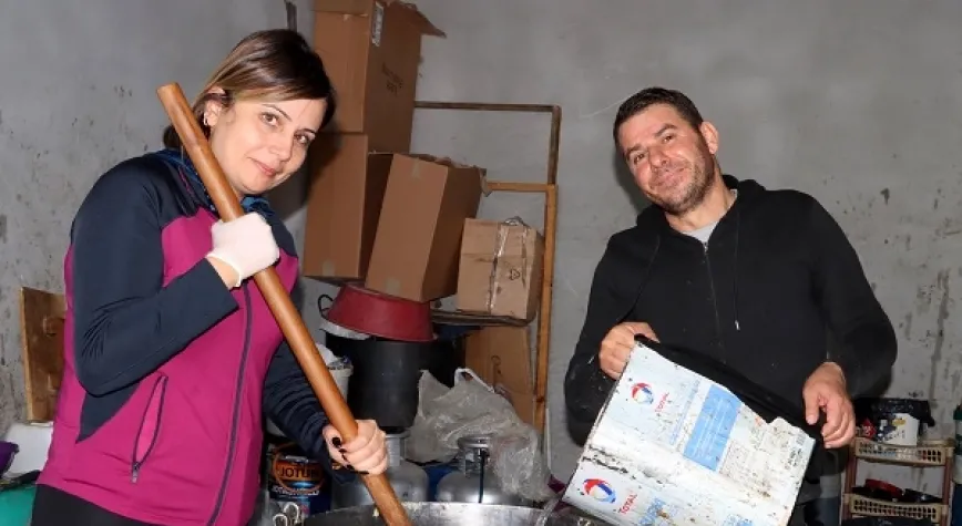 KAYA ÇİFTİNDEN GELENEKSEL SABUN PİŞİRİMi