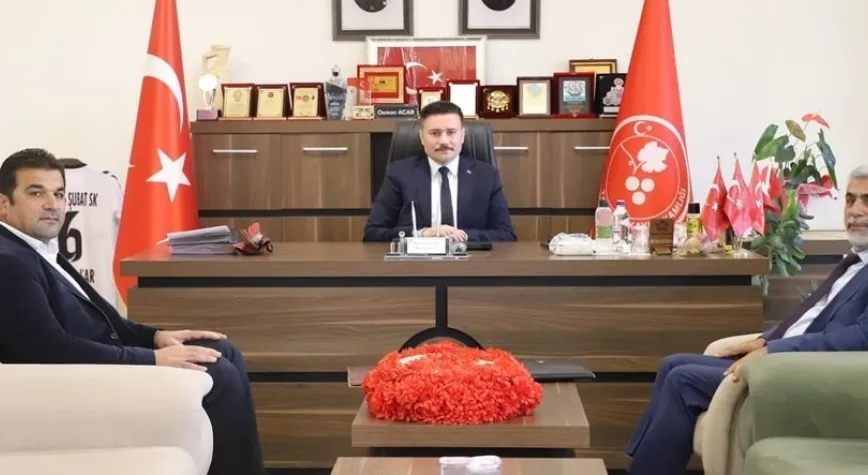 KAYMAKAM ACAR KONUĞUNU MAKAMINDA KABUL ETTİ