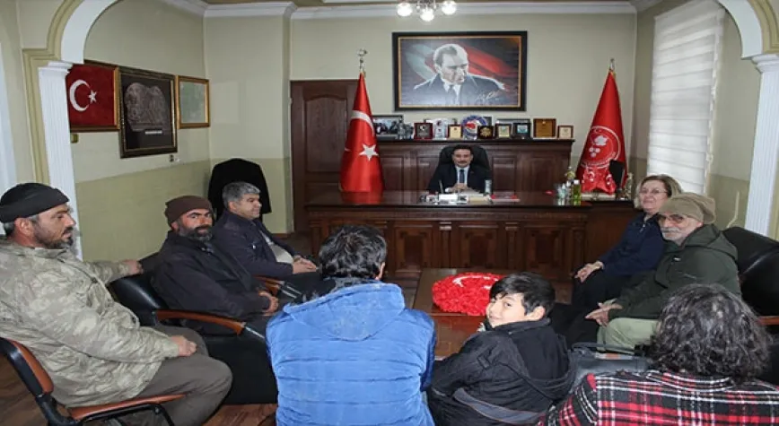 KAYMAKAM ACAR KONUKLARINI AĞIRLADI