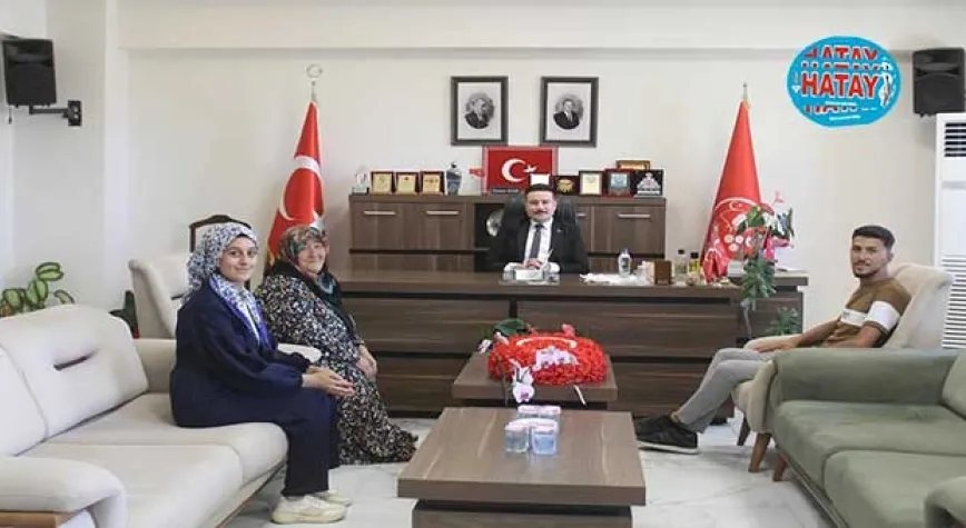 KAYMAKAM GAZİ VE AİLESİNİ AĞIRLADI