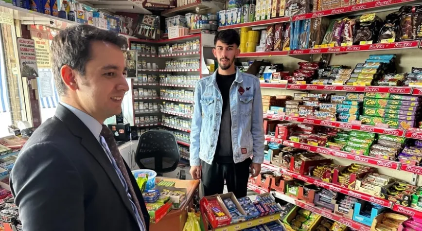 Kaymakam Kahraman esnaf ziyaretinde