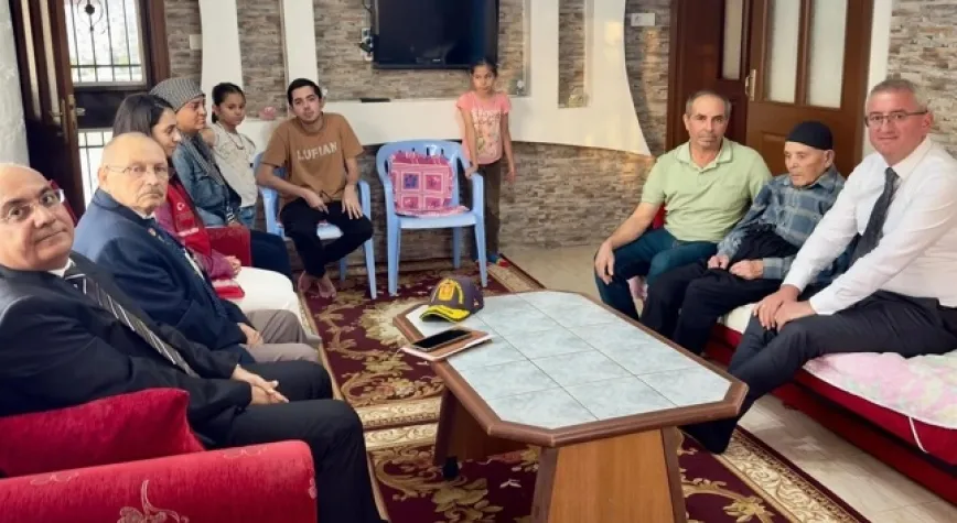 Kaymakam Kore Gazilerini ziyaret etti