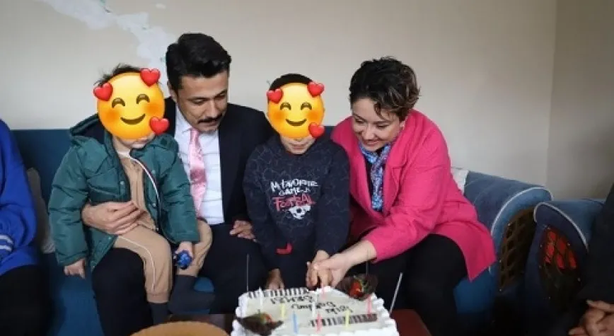 KAYMAKAM SERT'TEN GÜNAY AİLESİNE SÜRPRİZ ZİYARET