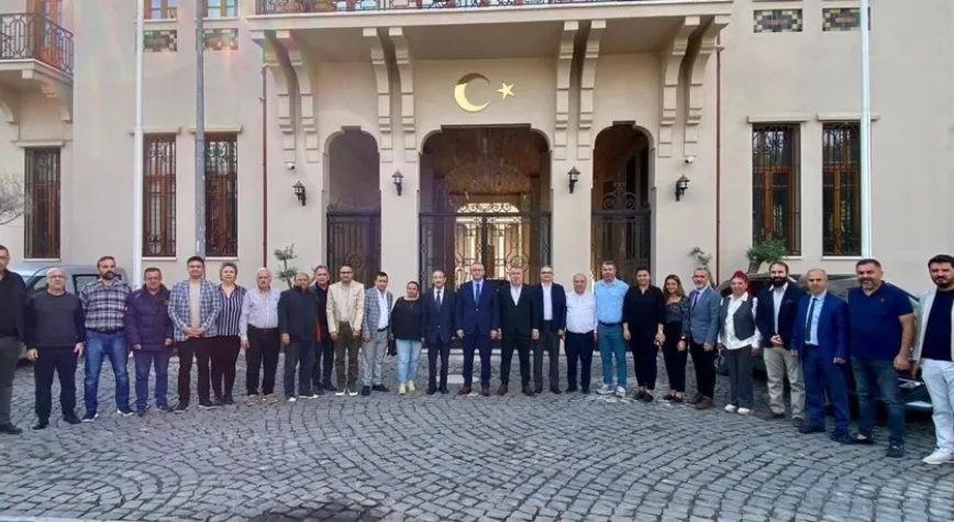 KAYMAKAMA GAZETECİLERDEN HAYIRLI OLSUN ZİYARETİ