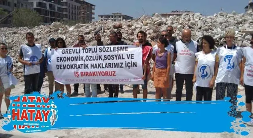 KESK'E BAĞLI ÜYELER İŞ BIRAKTI