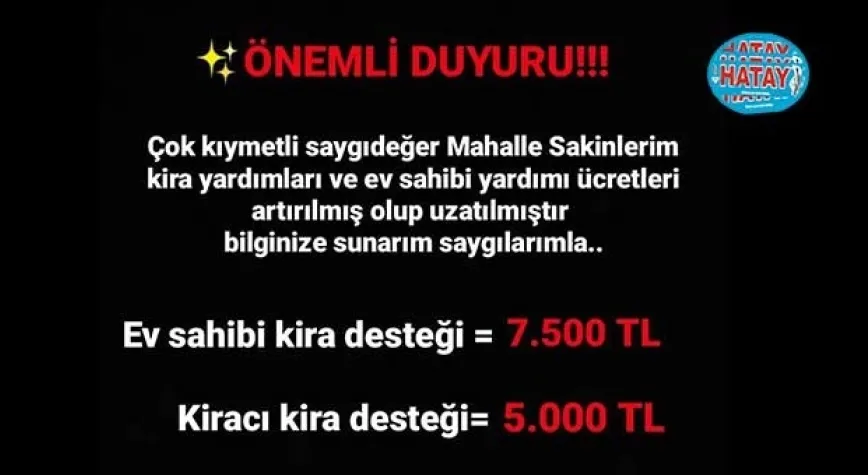  KİRA DESTEĞİ ARTTIRILIYOR MU?