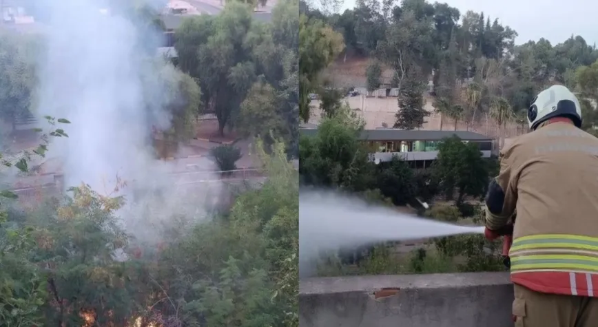 ​Kırıkhan’da Bahçe Yangını Hızlı Müdahaleyle Söndürüldü
