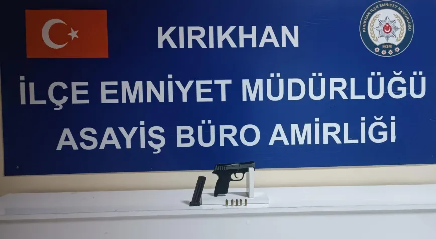 Kırıkhan’da Ruhsatsız Tabanca Ele Geçirildi: 1 Tutuklama