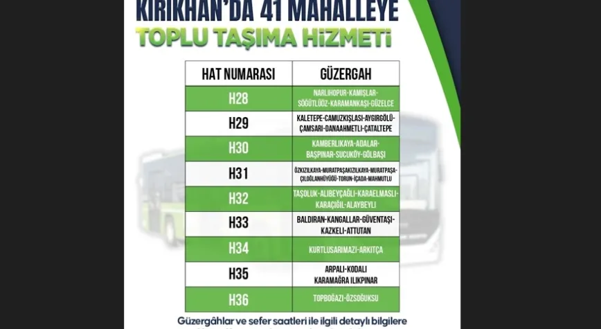 Kırıkhan’da Toplu Ulaşım Sorunu Tarihe Karıştı