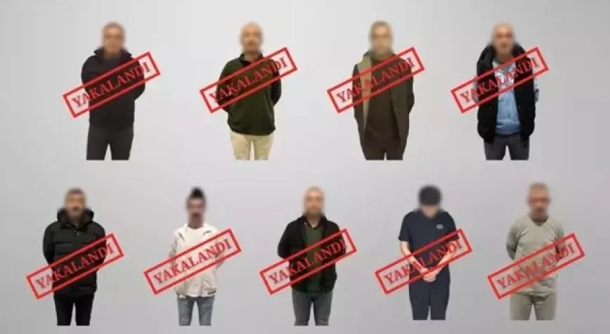 Kırmızı bültenle ve ulusal seviyede aranan 9 suçlu Türkiye'ye getirildi