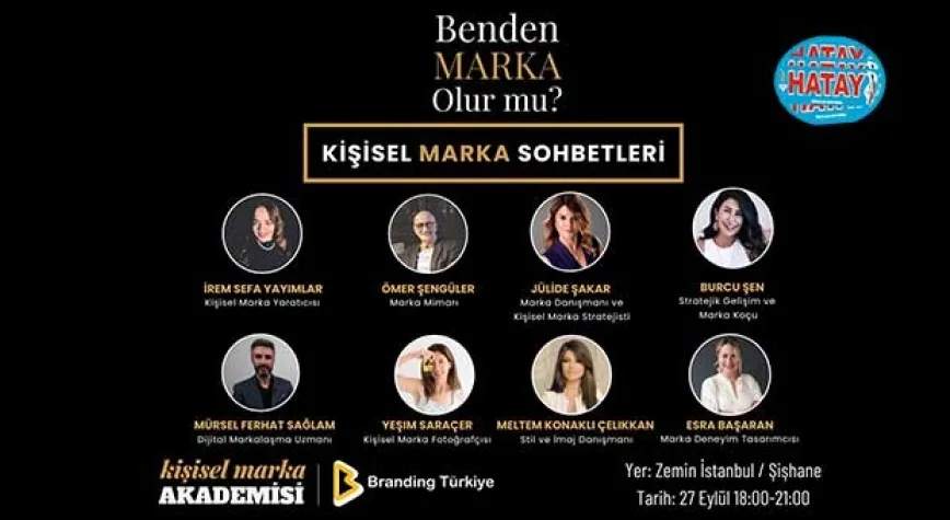 KİŞİSEL MARKA SOHBETLERİ 27 EYLÜL'DE 