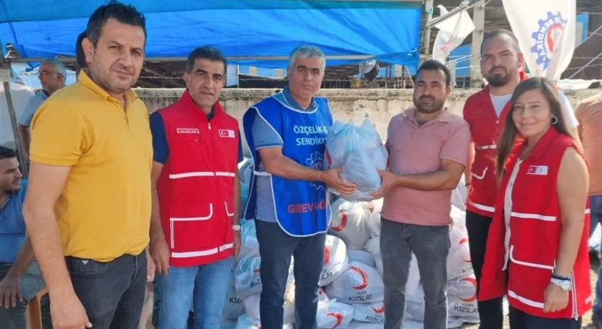 KIYAFET YARDIMI İŞÇİLERE MORAL OLDU