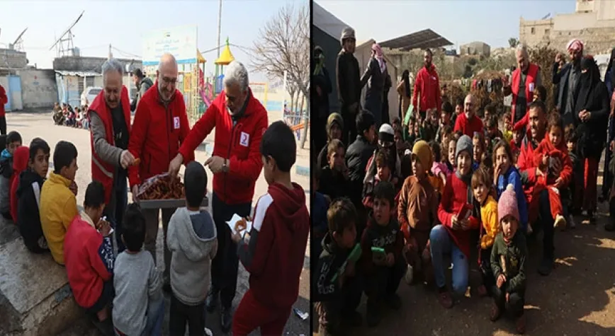 KIZILAY YETİM ÇOCUKLARI SEVİNDİRDİ