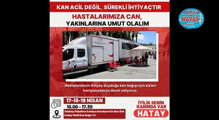 KIZILAY’DAN KAN BAĞIŞI YAPIN ÇAĞRISI