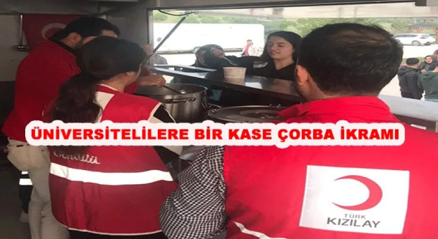 KIZILAY’DAN ÖĞRENCİLERE ÇORBA İKRAMI