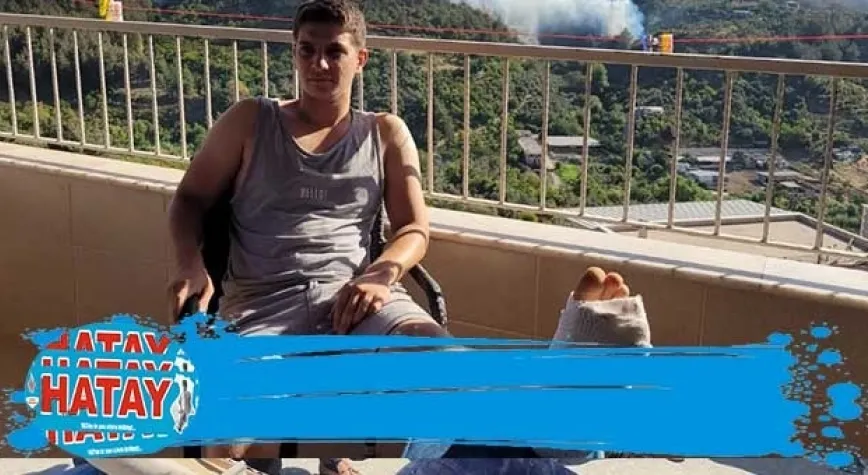 KOMŞULARINI KURTARIRKEN AYAĞINI KIRDI
