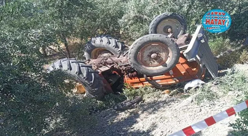 KULLANDIĞI TRAKTÖRÜN ALTINDA CAN VERDİ