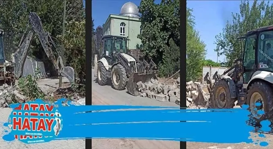 KUMLU’DA BELEDİYE ÇALIŞIYOR