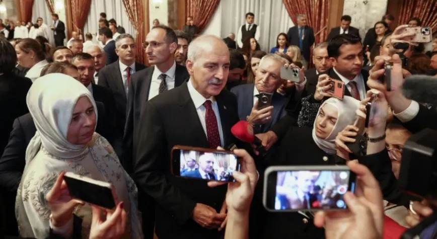 KURTULMUŞ, YENİ YASAMA YILI RESEPSİYONUNDA SORULARI YANITLADI