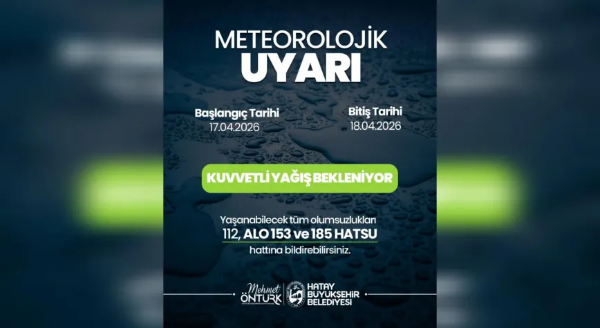 Kuvvetli Sağanak ve Gök Gürültülü Yağış Uyarısı