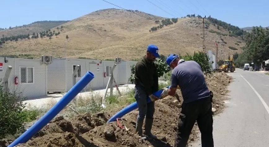 MALAZGİRT KONTEYNER KENT’İN SU SORUNU ÇÖZÜLDÜ