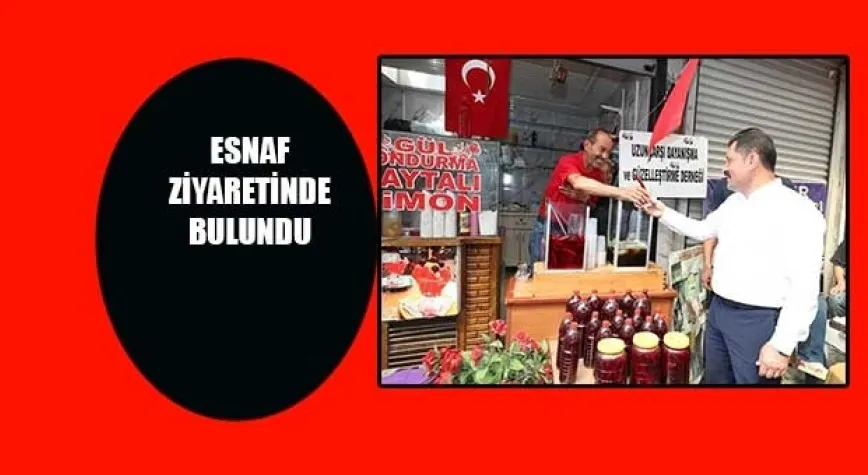 MASATLI ESNAF İLE BAYRAMLAŞTI